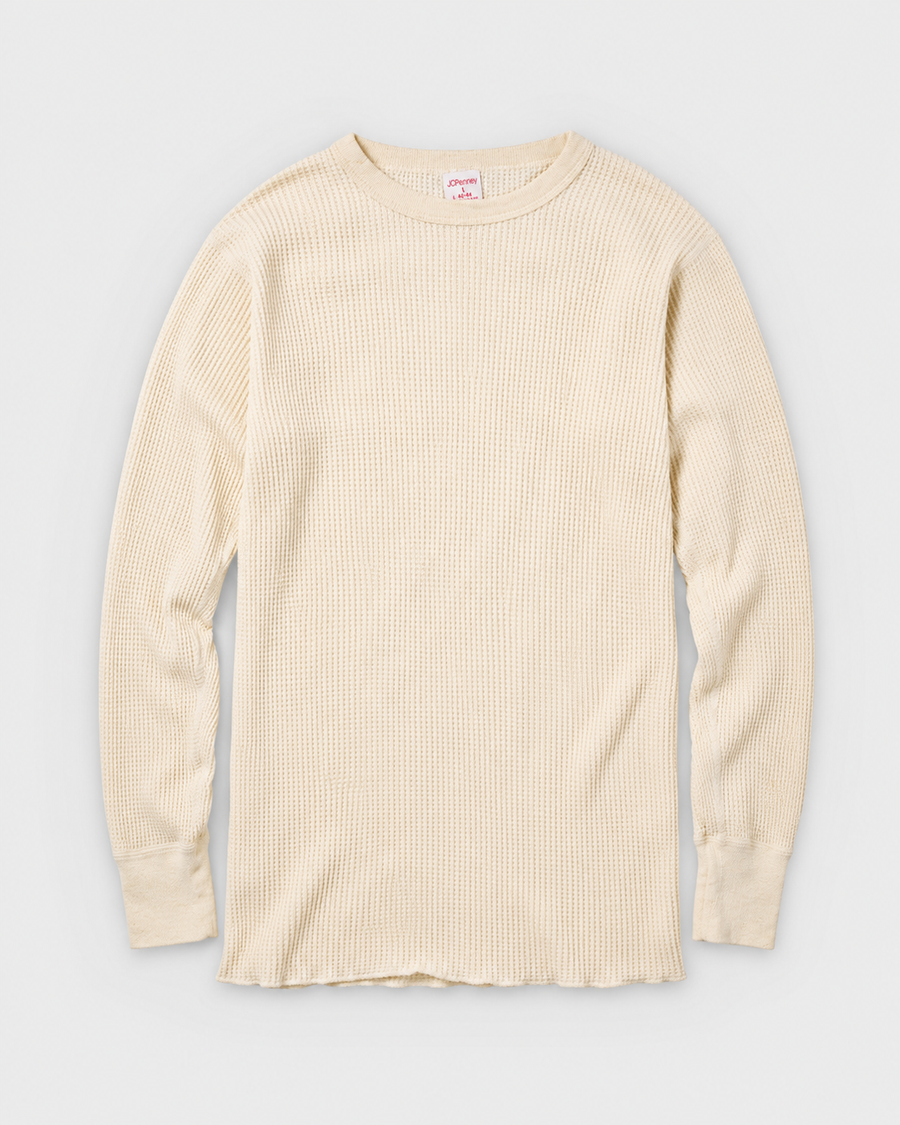 1980s JC Penney Thermal waffle knit tee (XS)