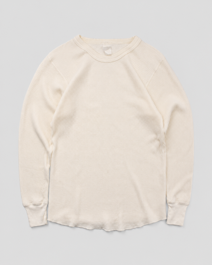 1980s Thermal waffle knit tee (S)