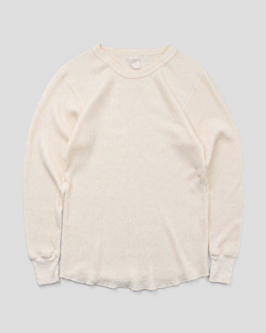 1980s Thermal waffle knit tee (S)