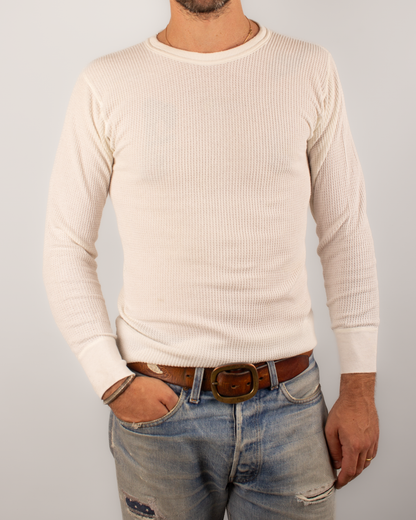 1980s Thermal waffle knit tee (S)