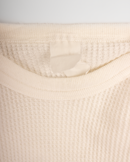 1980s Thermal waffle knit tee (S)