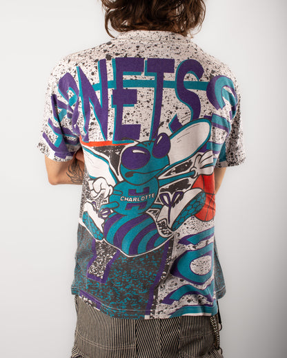 1990s NBA Charlotte Hornets tee (M)