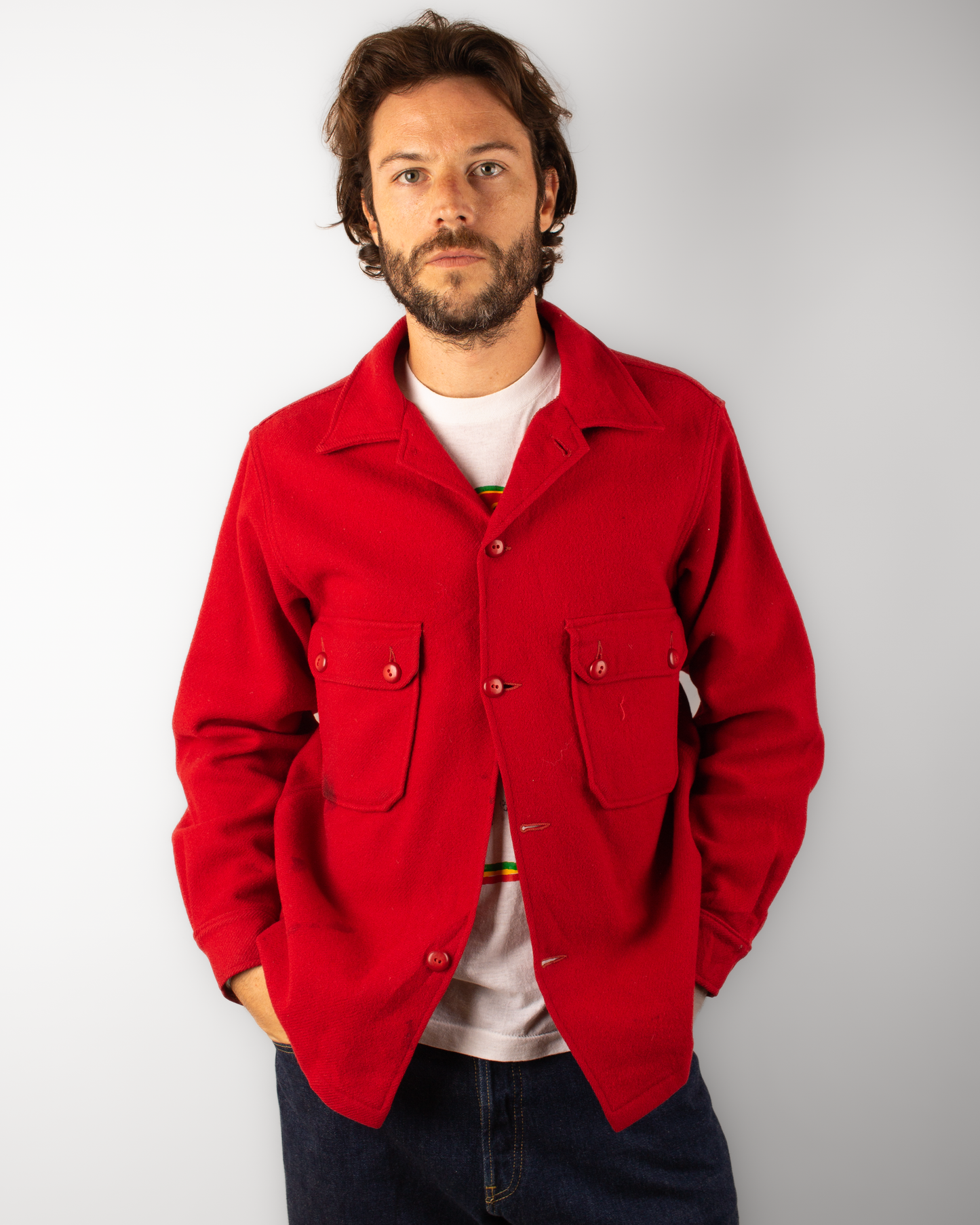 1950s Boyscout Jac-shirt (L)