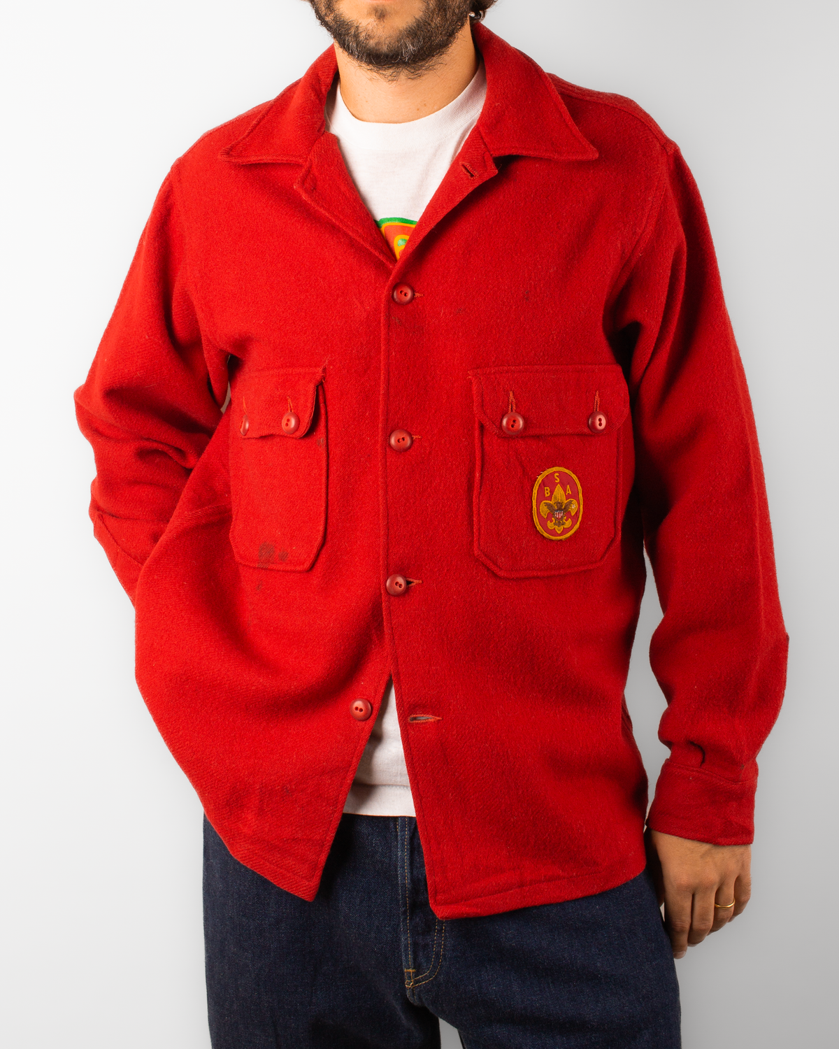 1950s Boyscout Jac-shirt (L)