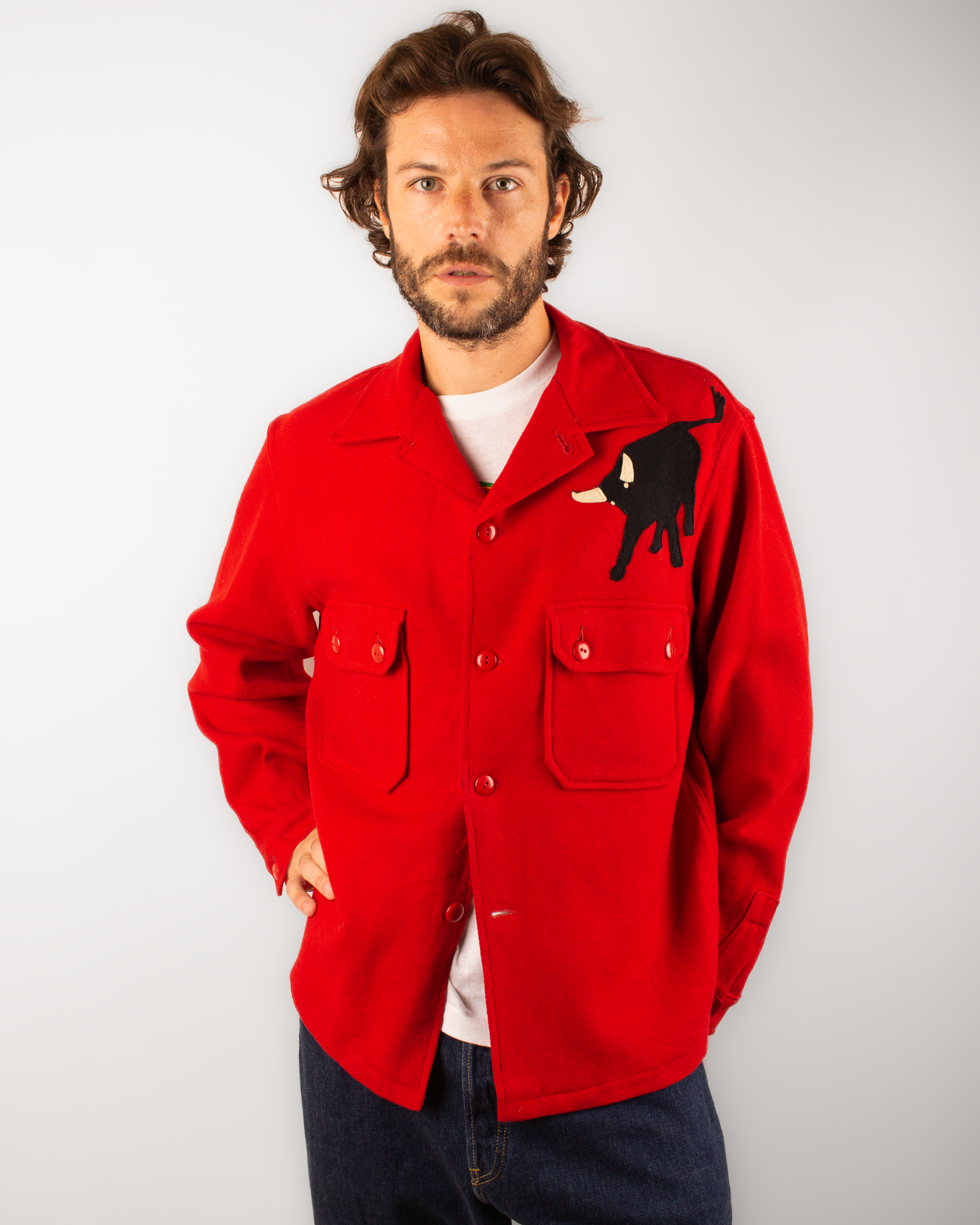 1950s Boyscout Jac-shirt (L)