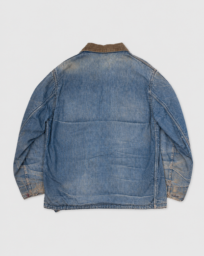 1950s Lined Denim Chore Jacket (L)