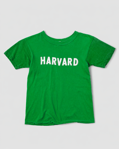 single stitch I Love NY I love new york college tee harvard university highschool printed t-shirt 1970s 70s baby tee crop t-shirt vintage cropped tee 