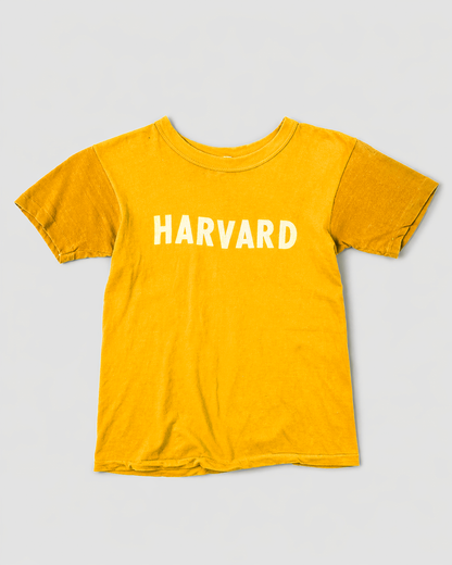 single stitch I Love NY I love new york college tee harvard university highschool printed t-shirt 1970s 70s baby tee crop t-shirt vintage cropped tee 