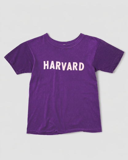 single stitch I Love NY I love new york college tee harvard university highschool printed t-shirt 1970s 70s baby tee crop t-shirt vintage cropped tee 