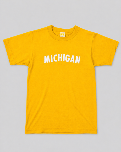 single stitch I Love NY I love new york college tee harvard university highschool printed t-shirt 1970s 70s baby tee crop t-shirt vintage cropped tee 