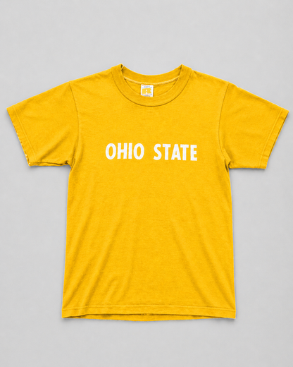 single stitch I Love NY I love new york college tee harvard university highschool printed t-shirt 1970s 70s baby tee crop t-shirt vintage cropped tee 
