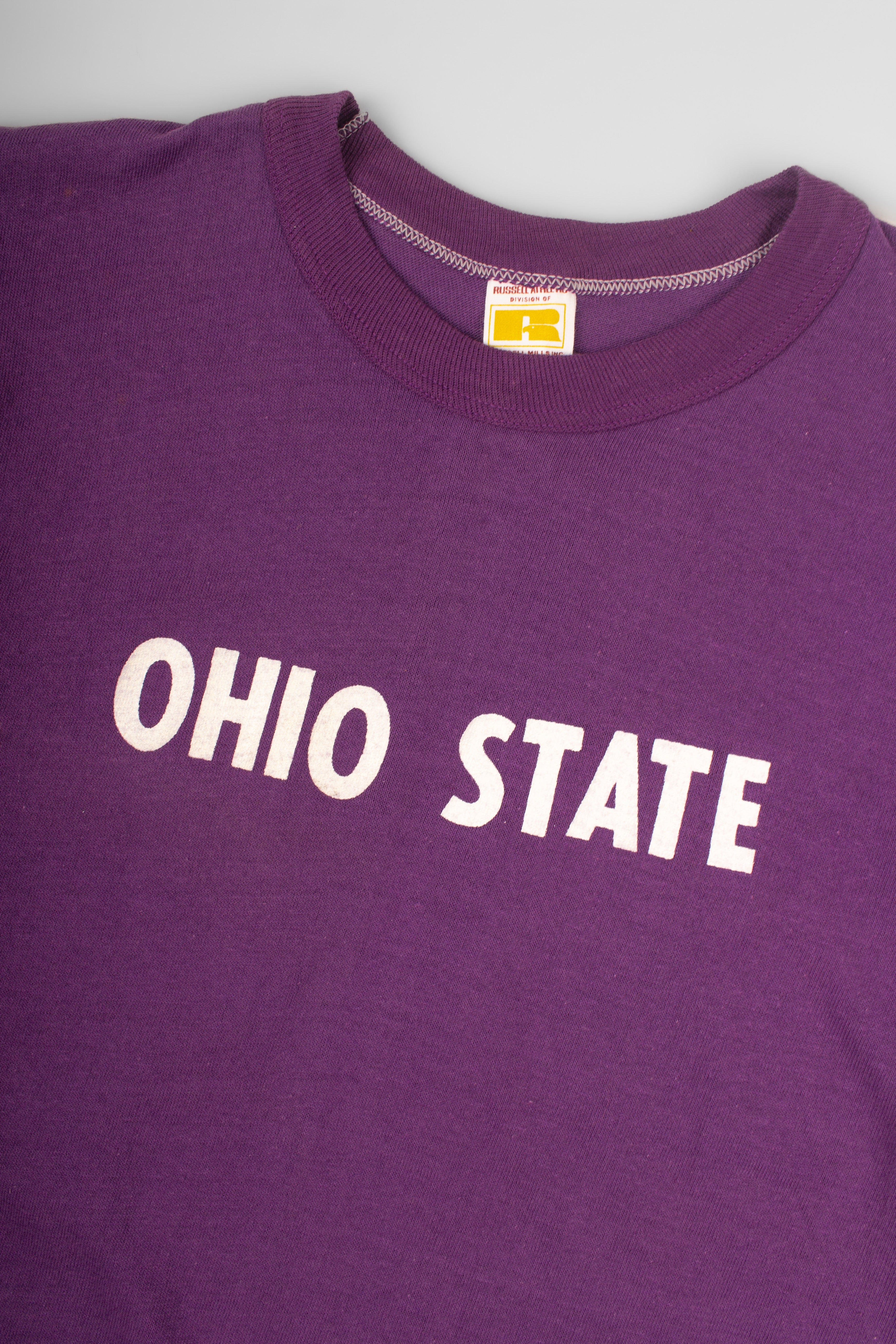 1970s Russell college kids tee (purple) – Souvenir Machine