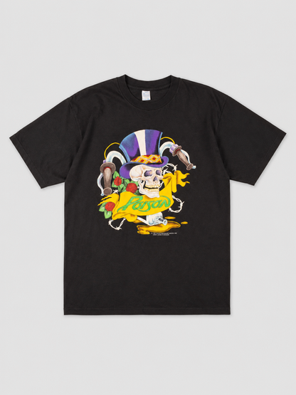 Vintage Poison tour tee featuring bold front and back graphics inspired by the glam metal legends. late 1980s, Poison became one of the defining bands of the Sunset Strip scene, known for their larger-than-life image and chart-topping anthems. Tour merchandise  era’s rock culture music history authentic vintage 

1990 Tour, made in EU, 100% cotton, deadstock condition