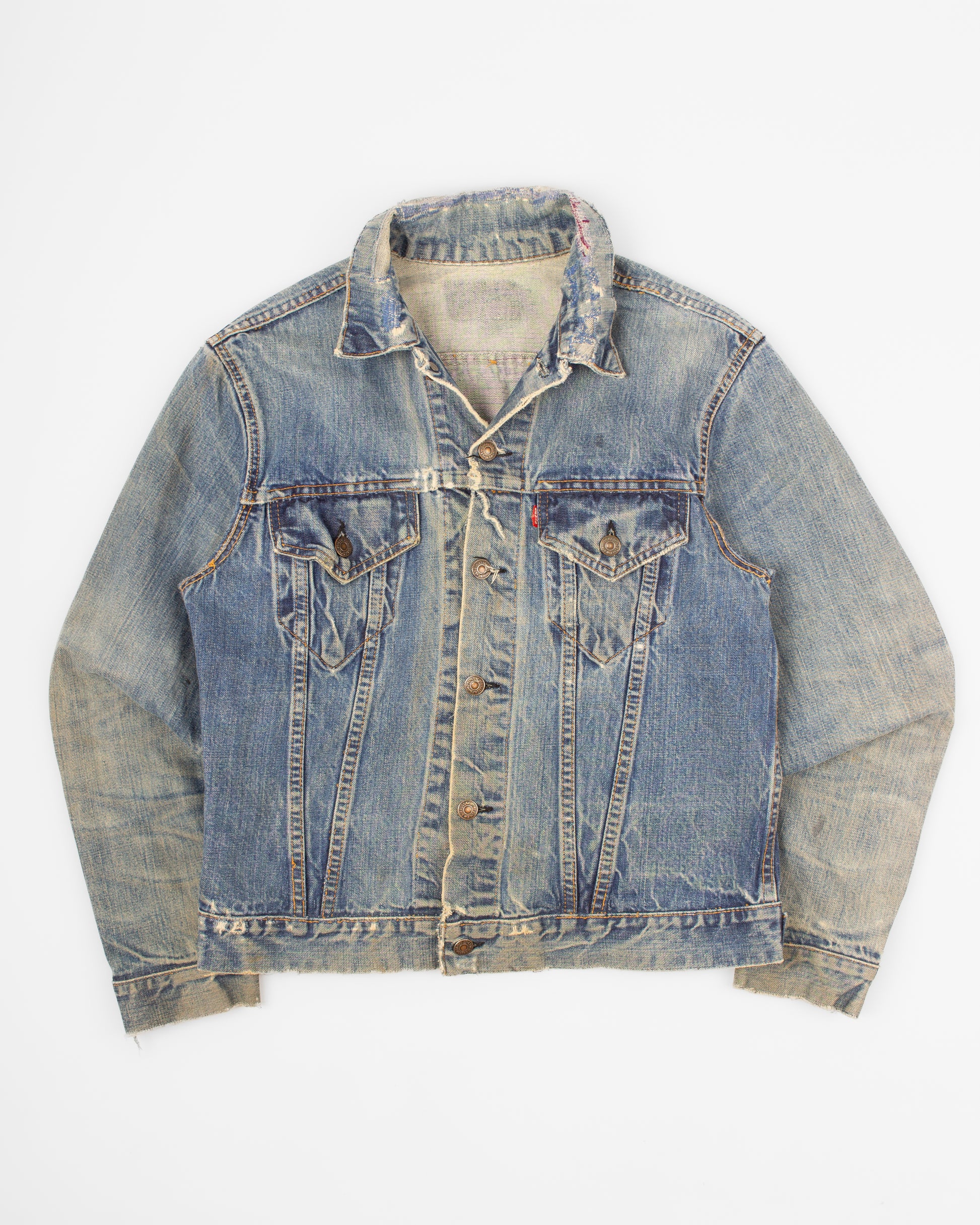 1960s Levi’s Type III, Levi’s Big E Jacket, Vintage Levi’s Trucker Jacket, Big E Denim Jacket, Levi’s Type 3, Vintage Denim Jacket, Selvedge Era Levi’s, American Workwear, Distressed Denim Jacket, Levi Strauss Jacket, Made in USA, True Vintage Levi’s. 60s type 2 type 1 type II buckleback, T back
