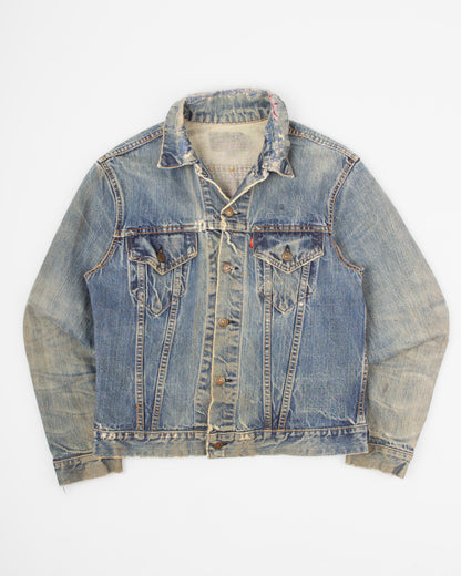 1960s Levi’s Type III, Levi’s Big E Jacket, Vintage Levi’s Trucker Jacket, Big E Denim Jacket, Levi’s Type 3, Vintage Denim Jacket, Selvedge Era Levi’s, American Workwear, Distressed Denim Jacket, Levi Strauss Jacket, Made in USA, True Vintage Levi’s. 60s type 2 type 1 type II buckleback, T back