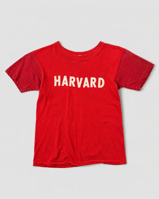 single stitch I Love NY I love new york college tee harvard university highschool printed t-shirt 1970s 70s baby tee crop t-shirt vintage cropped tee 
