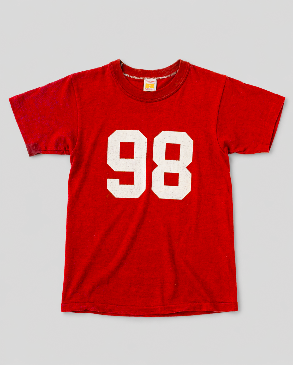 single stitch I Love NY I love new york college tee harvard university highschool printed t-shirt 1970s 70s baby tee crop t-shirt vintage cropped tee 