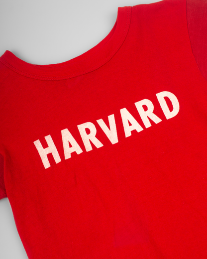single stitch I Love NY I love new york college tee harvard university highschool printed t-shirt 1970s 70s baby tee crop t-shirt vintage cropped tee 