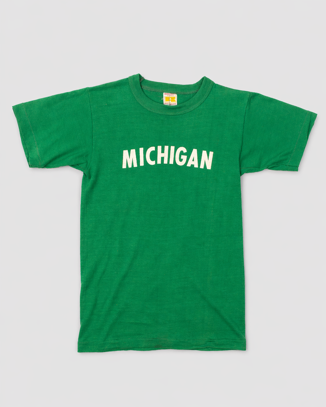 single stitch I Love NY I love new york college tee university highschool printed t-shirt 1970s 70s baby tee crop t-shirt vintage cropped 