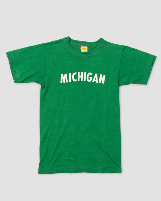 single stitch I Love NY I love new york college tee university highschool printed t-shirt 1970s 70s baby tee crop t-shirt vintage cropped 