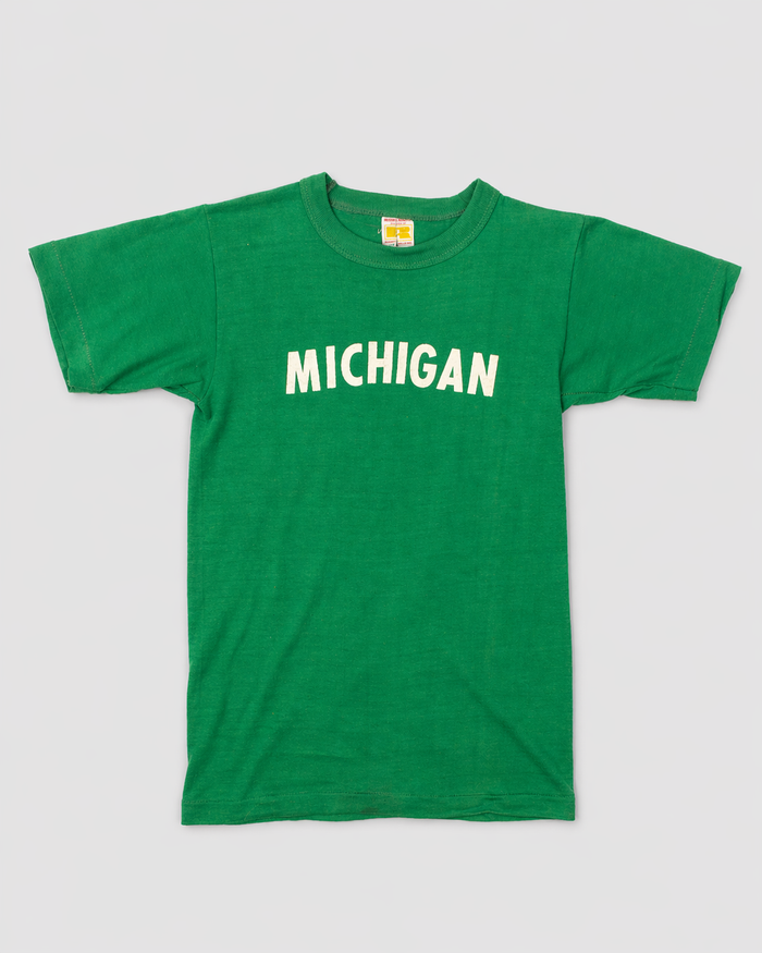 1970s Russell college kids tee (green)