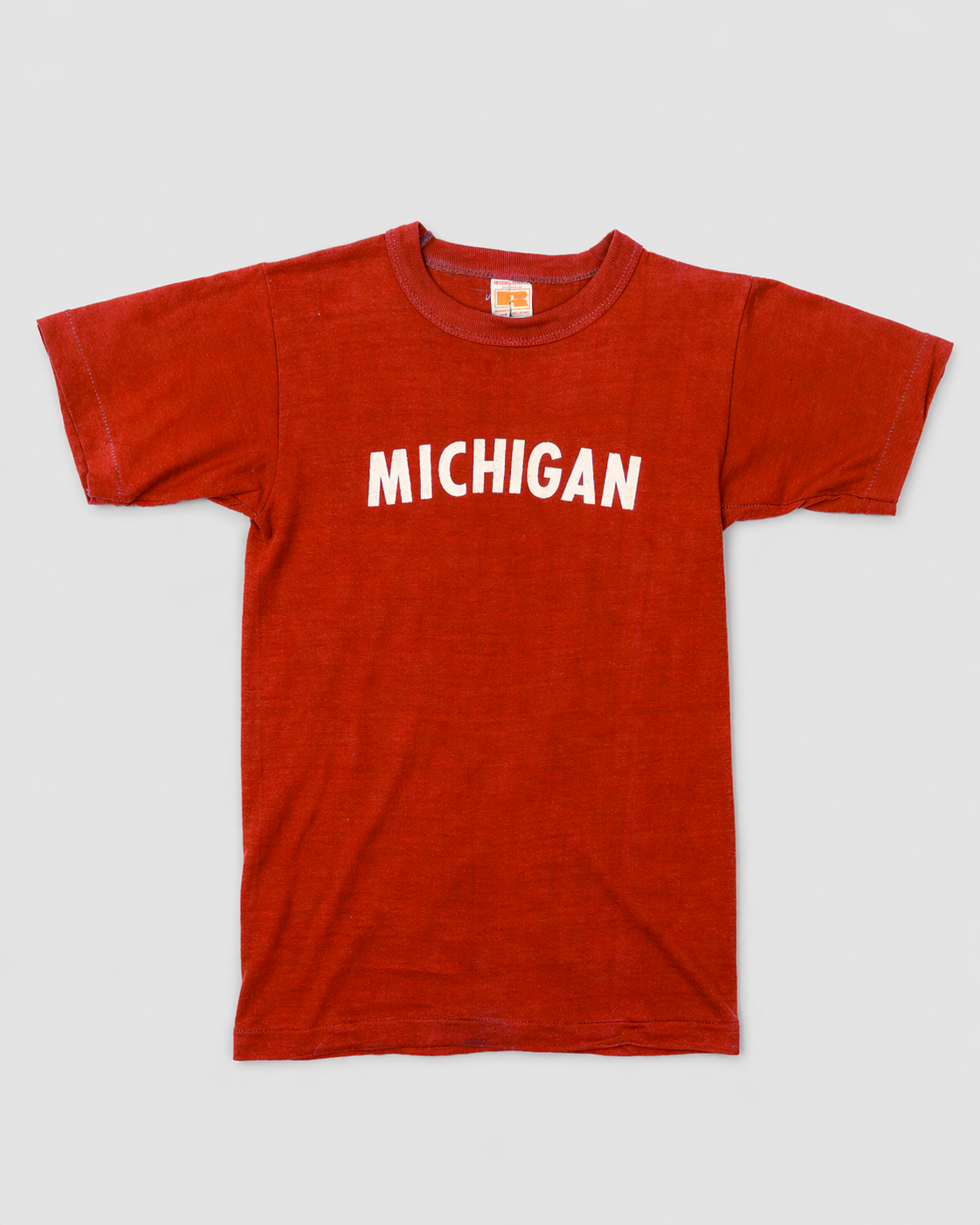 single stitch I Love NY I love new york college tee harvard university highschool printed t-shirt 1970s 70s baby tee crop t-shirt vintage cropped tee 
